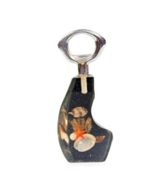 Sea theme  resin bottle opener  vintage 1970 perspex sealife cap beer opener - $18.46