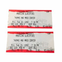 American Gladiators (2) Ticket Stubs 1992 Las Vegas Muscles &amp; Mayhem Net Flix D - £75.93 GBP
