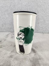 Starbucks 2015 Anime Kid Finger Painting Dot Ceramic Travel Tumbler Cup ... - £12.60 GBP