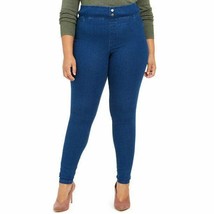 HUE Womens Classic Smooth Denim Leggings, CLASSIC INDIGO WASH, Size XXL - $19.79