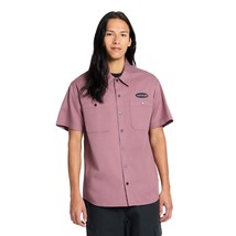 Airwalk Men&#39;s M Short Sleeve Woven Shirt Tempest Maroon - $20.03