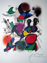 Joan Miro Volumen III Platte Signiert Offset Lithographie Zeitgenössisch Kunst - £378.11 GBP
