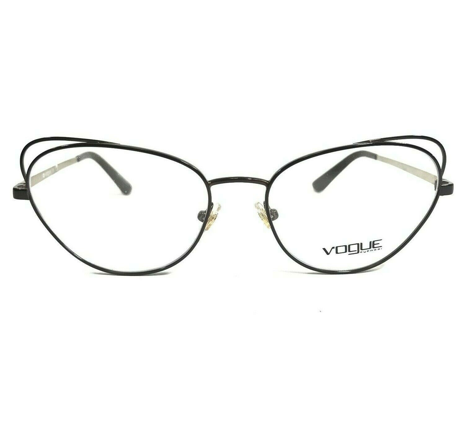 Primary image for Vogue Eyeglasses Frames VO4056 997 Brown Gold Cat Eye Wire Rim 54-17-135