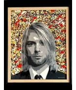 Bill Schuler Original OIL PAINTING CANVAS Large NIRVANA KURT COBAIN Poll... - £3,032.90 GBP