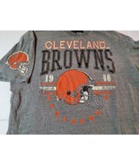 Cleveland Browns NFL Football Gray T Shirt 2XL Distressed Helmut Ohio  - £18.20 GBP