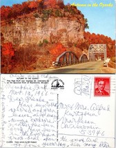Missouri Waynesville Autumn Ozarks Fall Bridge Posted to WI in 1966 VTG Postcard - £7.39 GBP