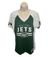 Majestic Fan Fashion New York Jets Womens Large Green &amp; White Jersey - £17.75 GBP