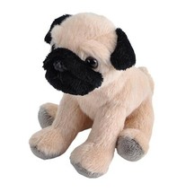 Mini Pug Dog Plush Stuffed Animal - £7.13 GBP