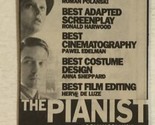 Pianist Vintage Tv Guide Print Ad Adrian Brody TPA25 - £4.66 GBP