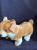 Aurora Miyoni Brown & White Plush CORGI Puppy Dog Stuffed Animal – 7.5 inches hi - $11.29