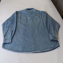 Vintage White Mountain Denim Men's Blue Cotton Short Sleeve Button-Down Shirt XL image 2