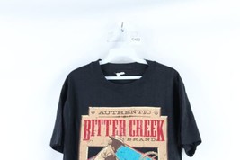 Vtg 90s Streetwear Mens Medium Faded Spell Out Bitter Creek T-Shirt Black USA - £35.57 GBP