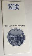 Vintage Library Of Congress Brochure Washington DC BR14 - £6.97 GBP