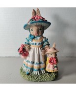 VTG Victorian Collection Rabbit Bunny Figurine Figure Mama Jumper With H... - $12.50 CAD