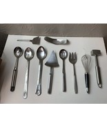 Lot of 10 Miscellaneous cooking utensils - spoons, garlic press, meat te... - $450.61 MXN