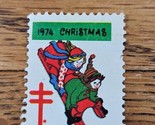 US Stamp Christmas Seal 1974 Sled - $0.94