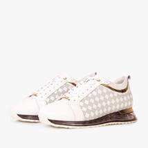 Vinci The Cenova White & Gold Leather Men Sneaker image 4
