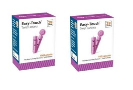 Easy Touch Lancets 28G 200 CT, 100 CT X 2 FREEEEEEEEEEEEE SHIPPINGGGGGGG - $7.25