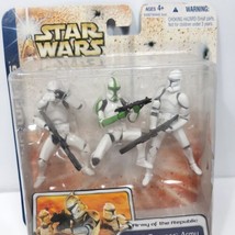 New Star Wars Clone Wars Army of the Republic Clone Trooper Army Green MOSC - $49.49