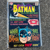 DC Batman 13 Jittery Nights NO. 184 September 1966 Comic Book, Bat Signa... - $19.37