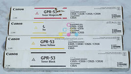 4 Cosmetic Canon iRUNNER C3325,C3330,C3525,C3530,C3725 GPR-53 MYYK Toners - £225.57 GBP