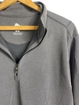 Tommy Bahama 1/4 Zip Size M NEW Pullover Shirt Gray Ribbed Tencel Modal ... - $69.59