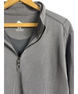 Tommy Bahama 1/4 Zip Size M NEW Pullover Shirt Gray Ribbed Tencel Modal Mens - $69.59