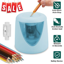 Portable Automatic Electric Pencil Sharpener+Replaceable Blade Home Scho... - £16.50 GBP