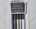 American Crafts Permanent Chalk Markers 5-Pkg- for DIY Scrapbooking NEW - £7.98 GBP