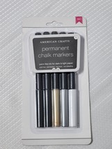 American Crafts Permanent Chalk Markers 5-Pkg- for DIY Scrapbooking NEW - £7.86 GBP
