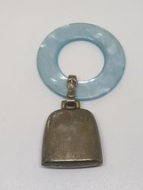 Vintage Sterling Silver 925 Blue Baby Rattle - £19.63 GBP