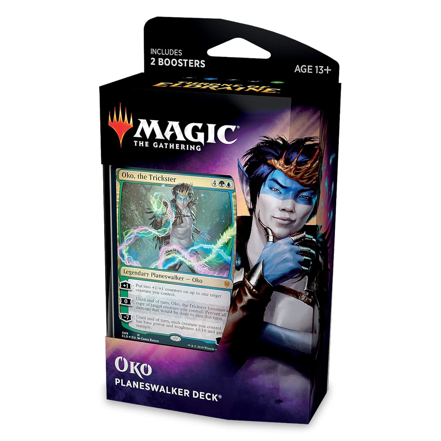 Magic The Gathering Throne of Eldraine Oko, The Trickster Planeswalker Deck | Re
