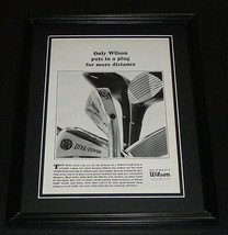 1960s Wilson Dynapower Golf Clubs Framed ORIGINAL Vintage Advertisement Photo - £31.00 GBP