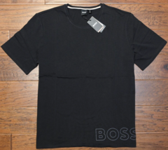 HUGO BOSS Hommes Identité Manche Courte Slim Fit Noir Coton Extensible T... - $44.64