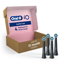 Oral-B iO Gentle Care Replacement Heads, Electric Toothbrush Brush Heads, Black, - £65.53 GBP