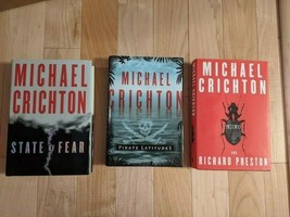 Lot of 3 Michael Crichton -State of Fear, Pirate Latitudes, Micro -1st Editions - £7.96 GBP