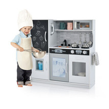 Toddler Pretend Play Kitchen for Boys and Girls 3-6 Years Old-White - Color: Wh - £138.48 GBP
