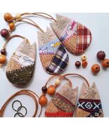 Handmade Cat Key Cover Key Case Japanese Cotton Cute Key Holder - $29.28 CAD