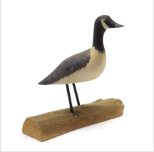 Vintage Hand Carved Wooden Canada Goose Bird Driftwood Signed Ray Proulx Quebec - £23.34 GBP