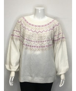 George Plus Women&#39;s Fair Isle Sweater  4X Cream NWT - £15.89 GBP