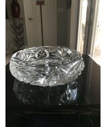 VINTAGE LEAD CRYSTAL ASHTRAY BOHEMIAN CZECH GLASS HIGH CLARITY 8 POINT STAR - $63.89 CAD