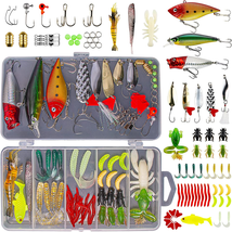 Comprehensive fishing lures kit for freshwater fishing - £21.22 GBP