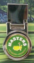The Masters 25/26 Style Logo Gr Spring Loaded Money Clip - Silver Plated... - $24.66