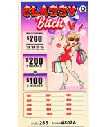 $2 Pull Tabs - Seal Cards Holders -Classy Bitch- 285 Count - $89.09