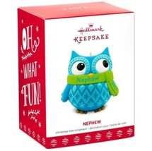 Hallmark: Nephew - Holiday Owl - 2017 Keepsake Ornament - £11.54 GBP