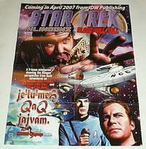 2007 Star Trek 24x18 inch IDW comic book shop promo poster:Mr Spock/Capt... - £16.50 GBP