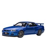 AUTOart 1/18 Nissan Skyline GT-R (R34) V Spec II Bayside Blue Model Car - $7,459.71 MXN