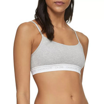 Calvin Klein CK One Cotton Unlined Bralette Womens S Heather Gray NEW - $21.65