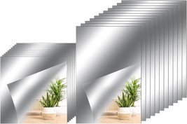 40 Pcs. Flexible Mirror Sheets 6 X 9 Inch, Self Adhesive Mirror Tiles 6 X 6 Inch - £32.78 GBP