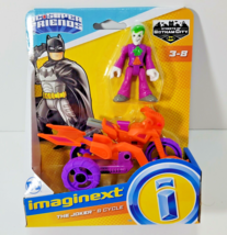 Imaginext DC Super Friends Joker &amp; Cycle New Batman Toy Figure Villain G... - £13.12 GBP